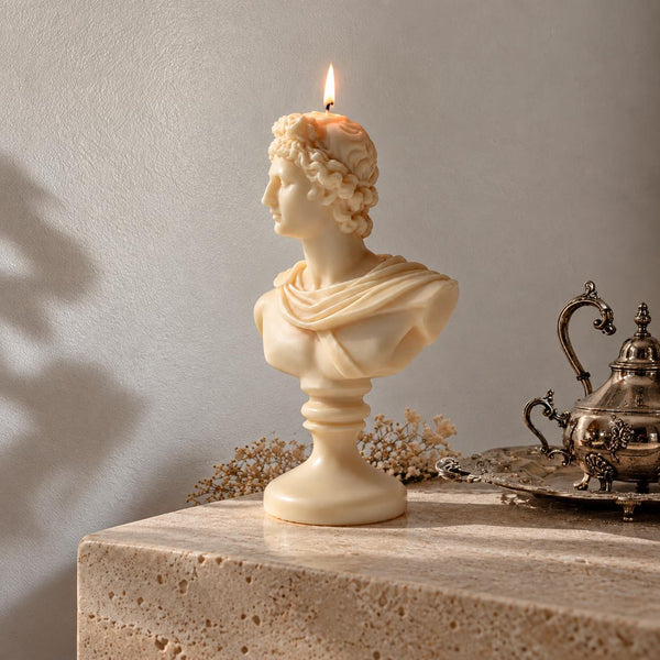 XL  Apollo Bust Candle – Sculptural Candles