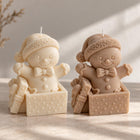 Gingerbread Man Candle – hand-poured soy wax Christmas decor – view 4