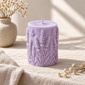 Lavender Botanical Pillar Candle – view 3