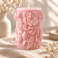 Peony Floral Pillar Candle – Pillar Candles