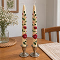 Rose Taper Candles Set of 2 – view 4