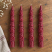 Floral Taper Candles Set of 2