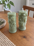 Rose Pillar Candle Set of 2 – view 7