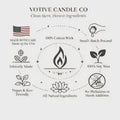 Rose Pillar Candle Set of 2 – view 10