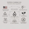 Victorian Christmas Candle – view 5