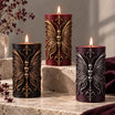 Gothic Butterfly Pillar Candle – Skull Soy Wax Candle