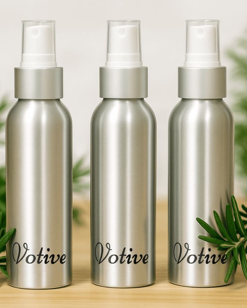 Three natural room spray with essential oils from Votive