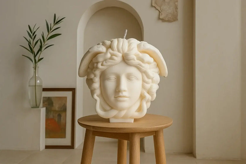 Premium sculptural candle inspired by Greek mythology
