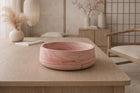 Marbled Ceramic Resin Bowl – Handmade Decorative Centerpiece – front view