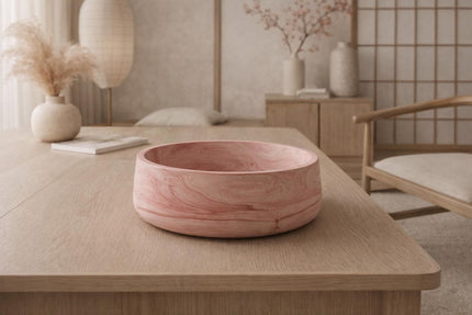 Marbled Ceramic Resin Bowl – Handmade Decorative Centerpiece Dish