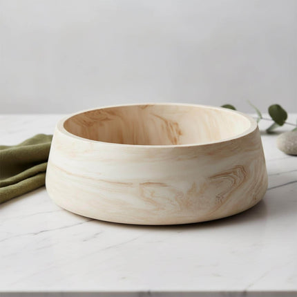 Marbled Ceramic Resin Bowl – Handmade Decorative Centerpiece Dish