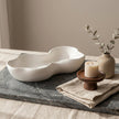 Marbled Eco Resin Wavy Bowl – Handmade Decorative Centerpiece Catch-All Dish