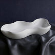 Marbled Eco Resin Wavy Bowl – Handmade Decorative Centerpiece Catch-All Dish