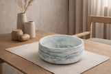 Marbled Ceramic Resin Bowl – Handmade Decorative Centerpiece Dish