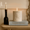 Reusable eco resin candle jar with premium soy wax and sophisticated cherry oak fragrance