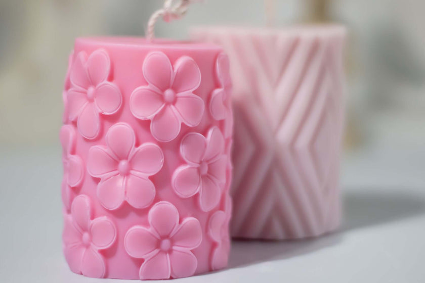 Elegant packaging of the Sakura candle, perfect for gifting to those who appreciate sustainable and artisanal products.