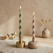 Twisted Taper Candle, Modern Sculptural Candle