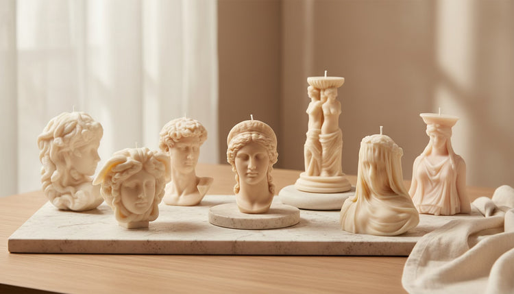 artisan sculptural candles handmade decorative candles premium natural soy wax home styling. TIMELESS SCULPTURAL CANDLES, HANDCRAFTED FROM NATURAL SOY WAX