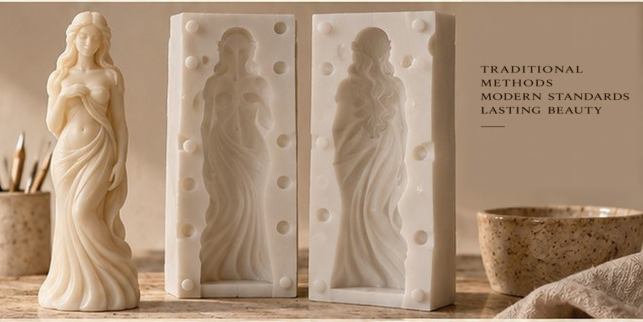 Step 4, physical master and silicone mold made from the 3D design
